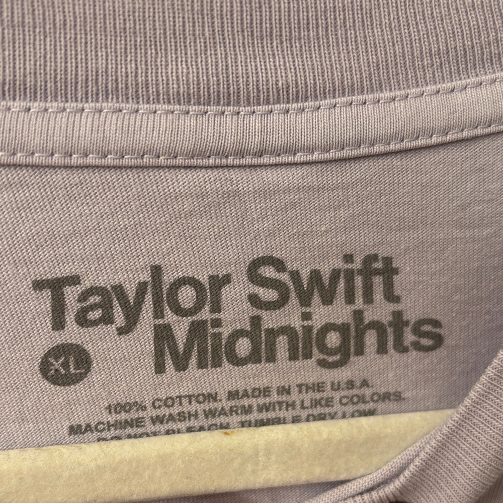 Taylor Swift Lavender and Blue Graphic Long Sleeve Tee - Picture 2 of 2